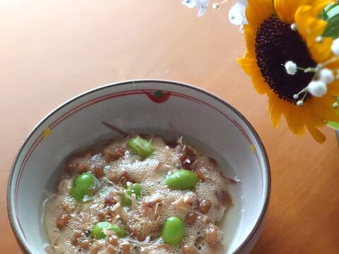 枝豆in ᕷ˖まめまめアレンジマヨ納豆ꕤ୭*